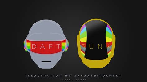 DAFT PUNK HELMETS ILLUSTRATION by jayjaybirdsnest on DeviantArt