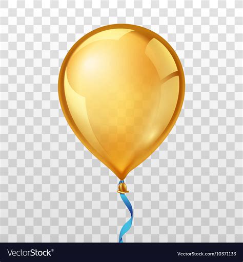 Gold balloon Royalty Free Vector Image - VectorStock