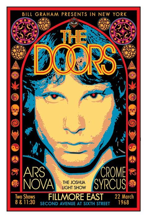 THE DOORS Fillmore East • 1968 - David Edward Byrd Posters - Paintings & Prints, Entertainment ...