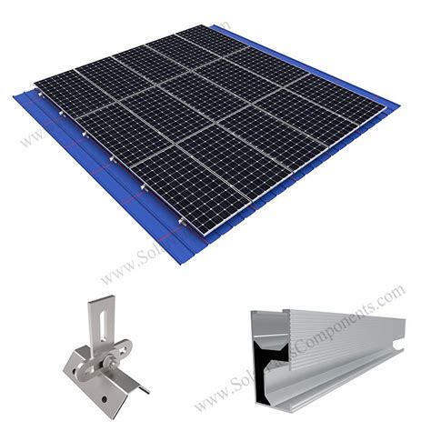 solar panel metal roof mounts and racking system