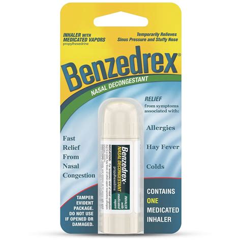 Benzedrex Inhaler Nasal Decongestant Inhaler | Walgreens