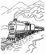 Train Coloring Page Printable sketch template