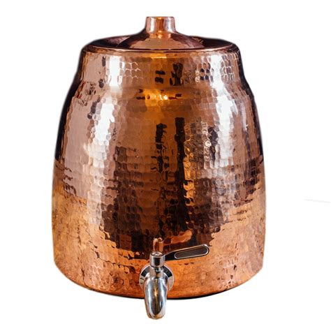 Niagara Copper Water Dispenser with Lid - Sertodo