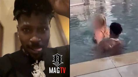 Antonio Brown Is Unbothered After Leaked Dubai Swimming Pool Video Surfaces! ? | Certified BOOTLEG