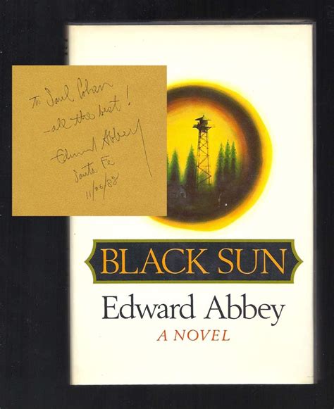 BLACK SUN. Signed | Edward Abbey | 1st Edition