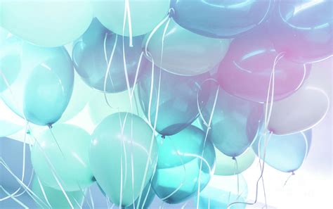 Blue balloons background Photograph by Anna Om - Fine Art America