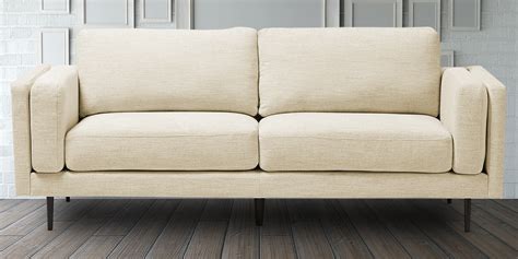 Fabric 3 Seater Sofa in Light Beige Colour - Dreamzz Furniture | Online Furniture Shop