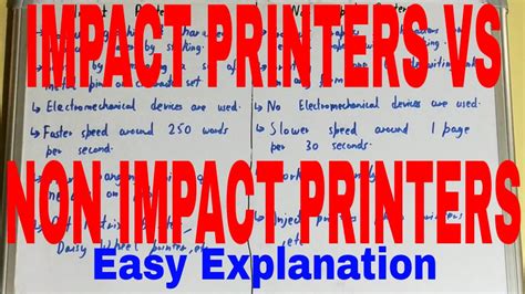 Impact vs Non Impact Printers|Difference between Impact and Non Impact Printer|Impact Non vs ...