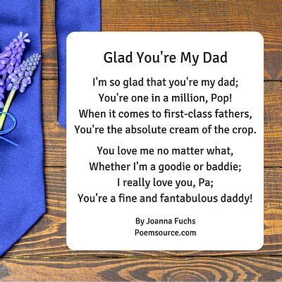 Father Poems To Show Dad He's the Man!