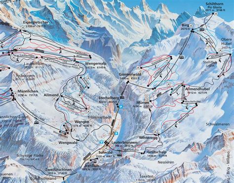 Lauterbrunnen Piste Map | J2Ski