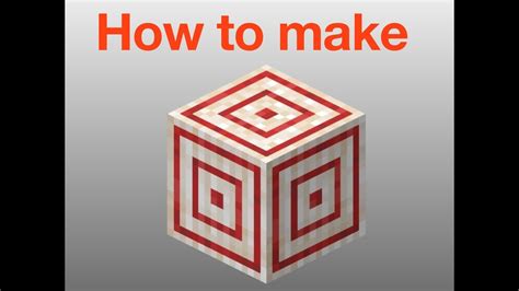 (How to make a target block) in Minecraft | Minecraft blocks, Minecraft, Blocks