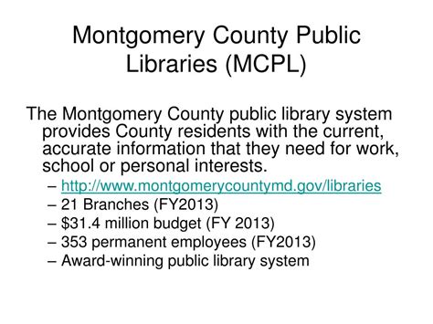 PPT - Montgomery County Library Board PowerPoint Presentation, free ...