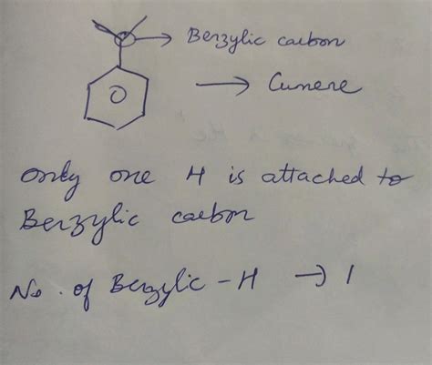 How many benzylic hydrogens are present in the hydrocarbon shown given?