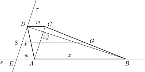 geometry - The diagonals of a trapezoid are perpendicular and have lengths 8 and 10. Find the ...