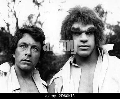 THE INCREDIBLE HULK (TV) BILL BIXBY, LOU FERRIGNO IHLK 029 Stock Photo ...