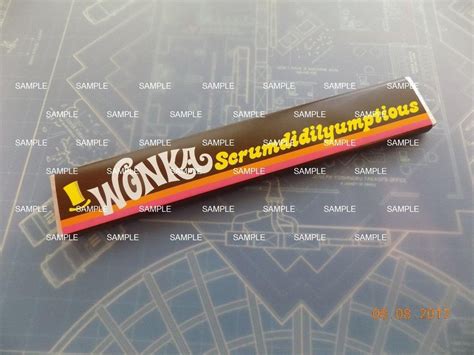 Willy Wonka & Chocolate Factory Replica Scrumdiddlyumptious Bar - Etsy