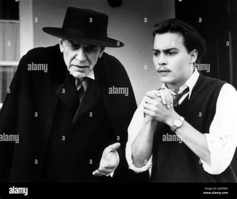 JOHNNY DEPP and MARTIN LANDAU in ED WOOD (1994), directed by TIM BURTON ...