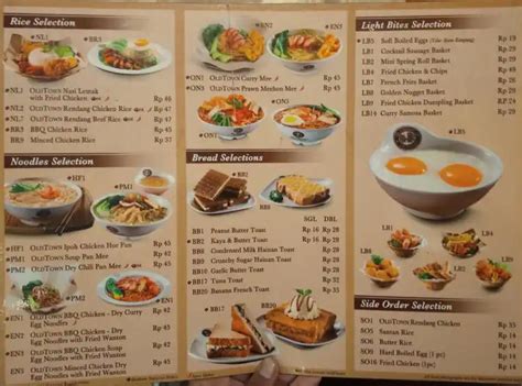 Old Town White Coffee Menu / Old Town White Coffee Menu Menu For Old ...