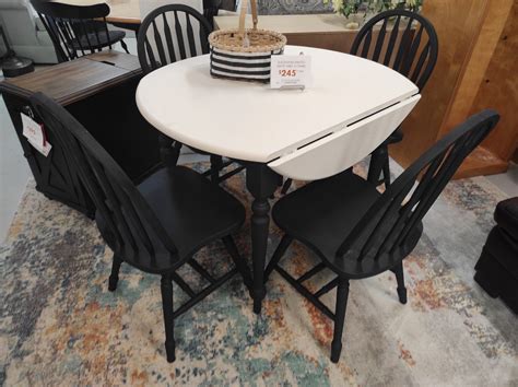 Black And White Painted Matte Table | Roth & Brader Furniture