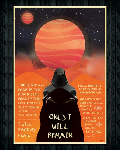 I made ''Fear is the mind-killer'' quote poster : r/dune