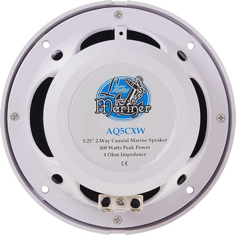 LANZAR Marine Speakers - 5.25 Inch 2 Way Water Resistant Audio Stereo ...