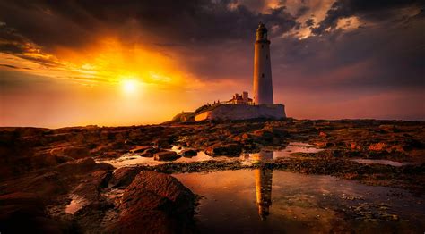 Lighthouse During Sunset · Free Stock Photo