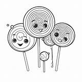 Draw Lollipop Coloring Drawing Lollipops Swirl Sheets Template Step  sketch template