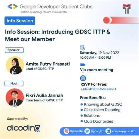 Info Session: Introducing GDSC ITTP & Meet our Member - Dicoding Indonesia