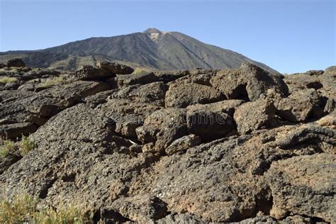 El Teide, Tenerife. Rocks in Foreground Stock Image - Image of outdoor ...