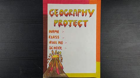 Geography Front Page Border Decoration // Geography Cover Page Design Easy // File Decor - YouTube