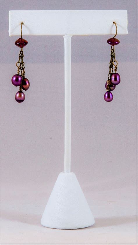 Enchanting Purple Pearl Earrings - Curls 'n Pearls Boutique