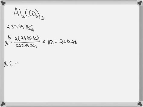 SOLVED: calculate the formula mass of the compound, aluminum carbonate ...