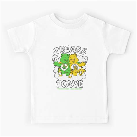 "Tom Segura Merch Bert Kreischer 2 Bears 2 Vices 1 Cave " Kids T-Shirt ...