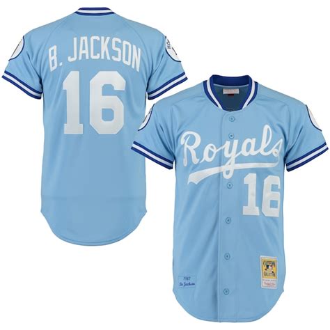 Bo Jackson Kansas City Royals Mitchell & Ness Throwback Authentic ...