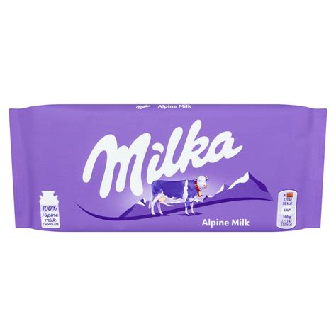 Milka Milk Chocolate Bar 100g | Sweets | Iceland Foods