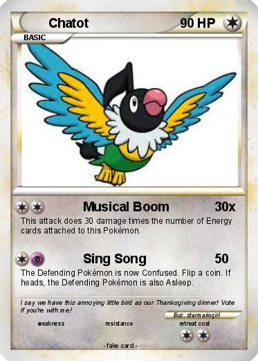 Pokémon Chatot 37 37 - Musical Boom - My Pokemon Card