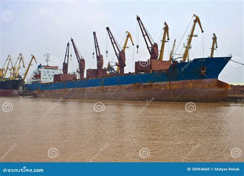 Cargo ships stock photo. Image of crossing, large, haiphong - 30964660