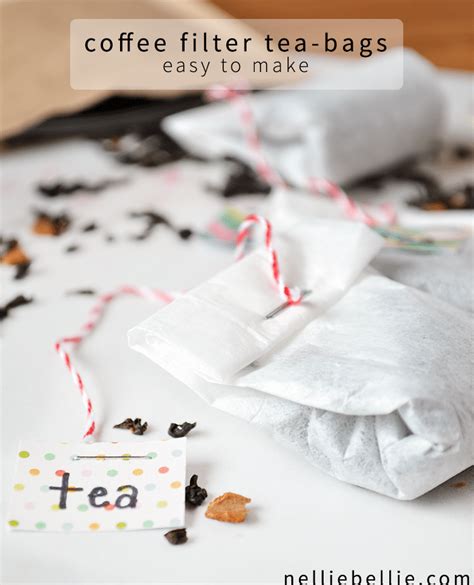 DIY Tea Bags | how to make tea bags from coffee filters or cheesecloth