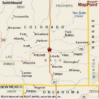 Springfield, Colorado Area Map & More