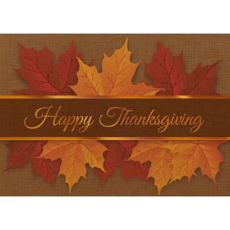 Thanksgiving Autumn Leaves Greeting Card - Promotional Giveaway | Fall cards handmade ...