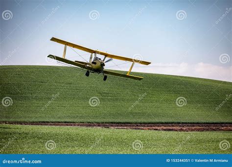 Crop Duster stock image. Image of biplane, plane, washington - 153244351