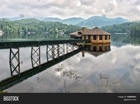 House On Mountain Lake Image & Photo (Free Trial) | Bigstock