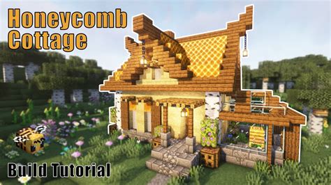 Minecraft Honeycomb Cottage | Cottagecore Honey House Build Tutorial ...