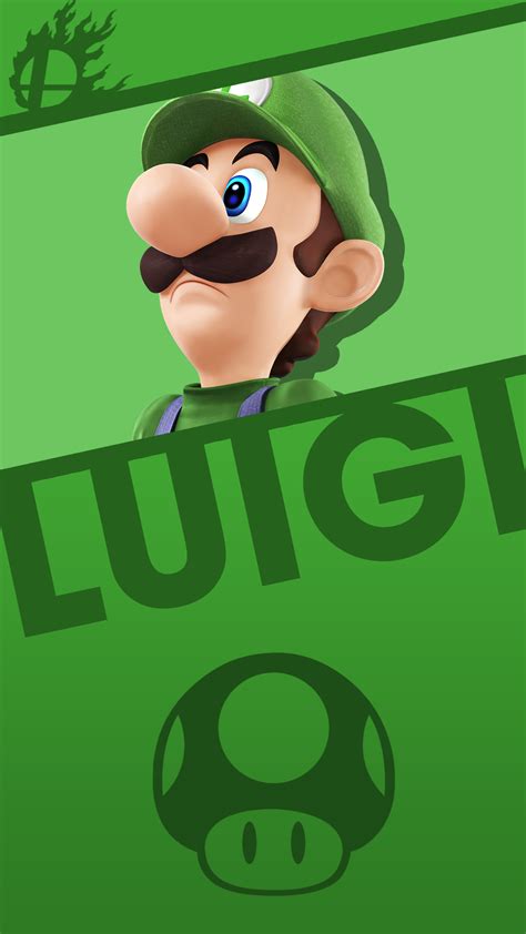 Luigi Smash Bros. Phone Wallpaper by MrThatKidAlex24 on DeviantArt