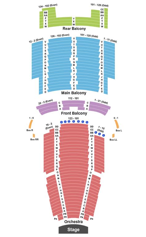 State Theatre Seating Chart & Maps - New Brunswick