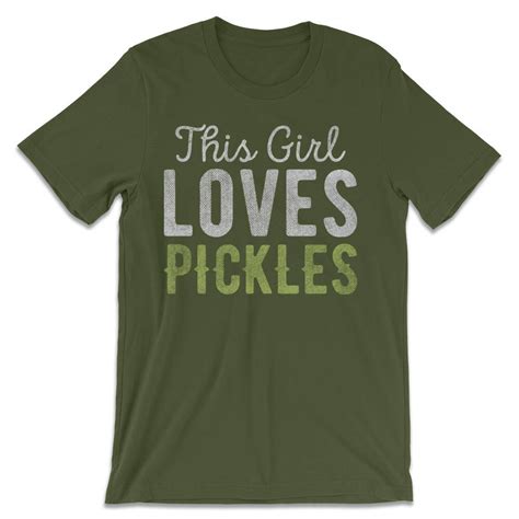 Buy Pickle Shirt Funny Tshirts This Girl Loves Pickles T-shirt Online in India - Etsy