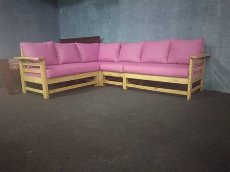 Influx Furnitures Modern Wooden Corner Sofa Sets, For Home, Living Room at Rs 33000/piece in ...