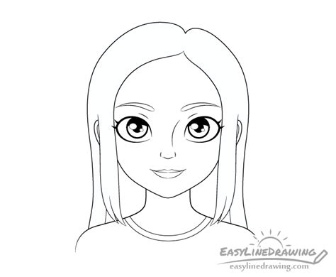 How to Draw a Girl Step by Step - EasyLineDrawing