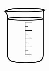 Laboratory Beaker  Coloring Page sketch template