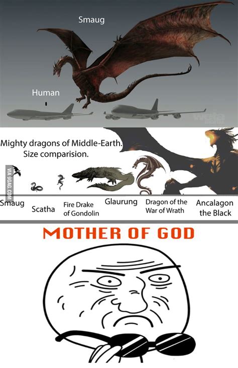 Ancalagon the Black makes Smaug look like a little baby which just ...